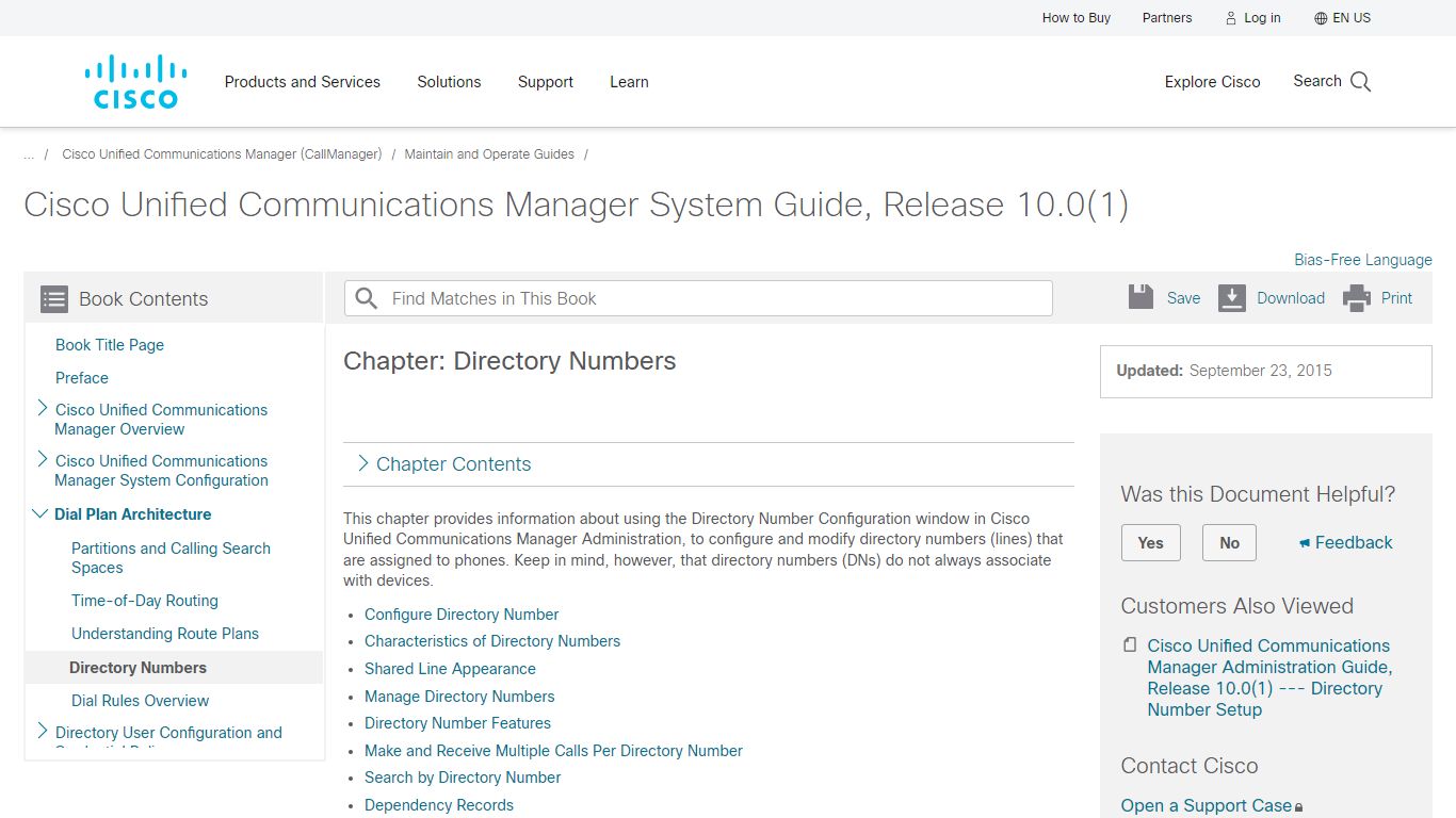 Directory Numbers - Cisco